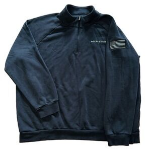 Under Armour Freedom Salute Service Black Zip Pullover Men's Size 2XL Military